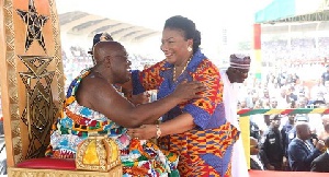 President Nana Addo Dankwa Akufo-Addo with wife Rebecca Akufo-Addo