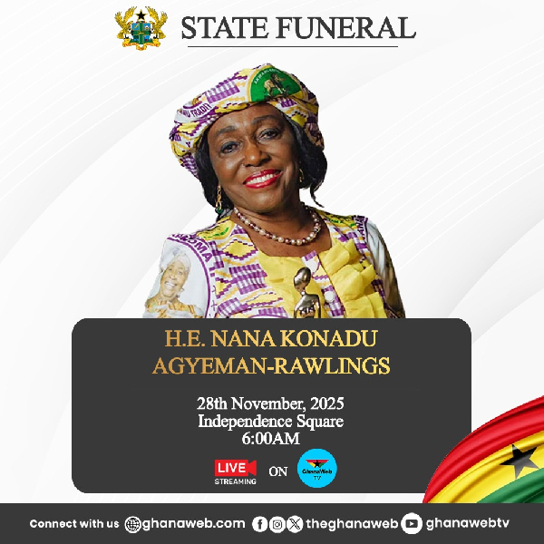 LIVESTREAMING: State funeral of the late Nana Konadu Agyeman-Rawlings