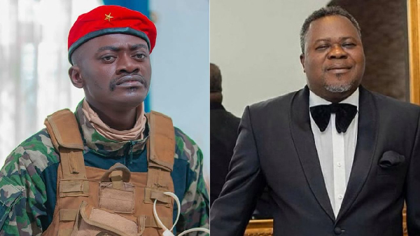 LilWin (L) has urged Dr Kwaku Oteng (R) to address Diana Asamoah’s attacks on Adom Kyei-Duah