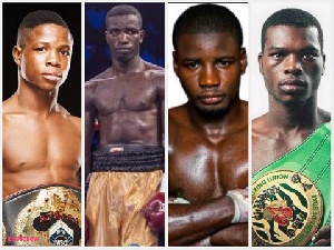 Some of the Ghanaian boxers who were rated by the Commonwealth Boxing Council