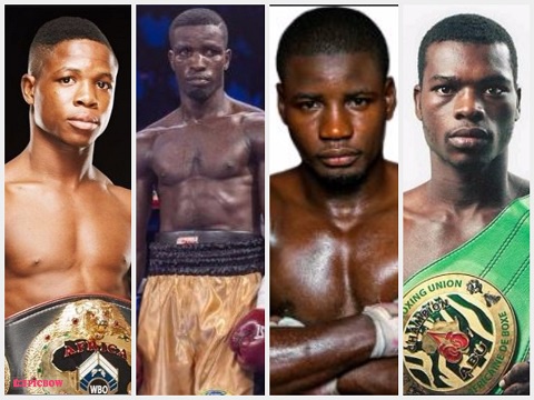 Some of the Ghanaian boxers who were rated by the Commonwealth Boxing Council