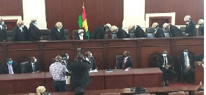 The Supreme Court justices are unhappy with Mahama's lawyers