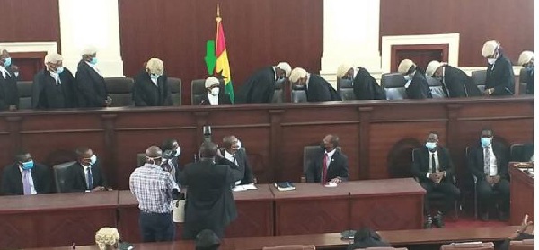 The Supreme Court justices are unhappy with Mahama's lawyers
