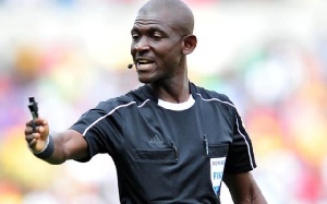 Ghanaian referee Joseph Lamptey was banned for 'match manipulation'