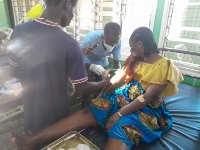 Photo of some of the victims receiving treatment in the hospital