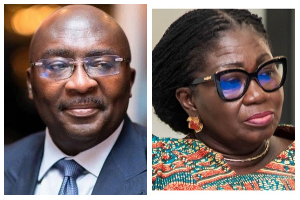 Dr Bawumia jokes with Patricia Appiagyei over OSP probe over the alleged GH¢70k 'gift'