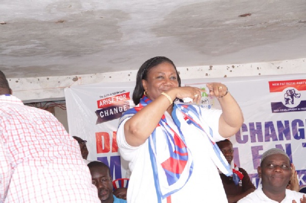 Rebecca Akufo-Addo, wife of the New Patriotic Party Flagbearer, Nana Akufo-Addo