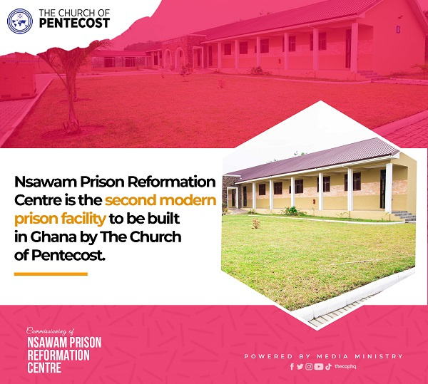 The Nsawam Prison Reformation Centre is the second to be built by the church