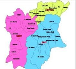 File photo: Map of Nigeria's Osun State