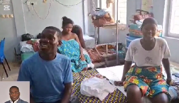 A photo of some beneficiaries at the Essikado Hospital