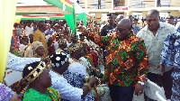 President Akufo-Addo is on a three-day working visit in the Volta region