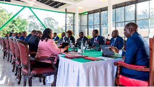 President William Ruto chairs a special Cabinet Meeting at State House in Nairobi, Kenya.