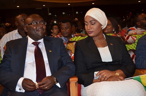 Ghana's Vice-President Dr Mahamudu Bawumia with his wife, Samira Bawumia