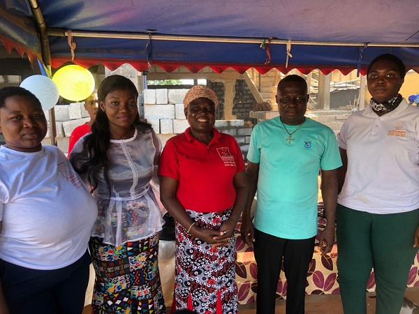 Naomi Adjei with her team members at the Chosen Rehab