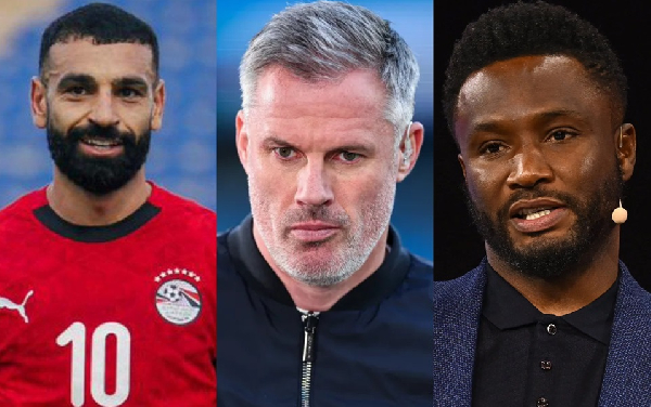 L-R: Salah, Carragher and Mikel Obi are famous personalities in football