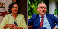 Kenya’s Diaspora Principal Secretary Roseline Njogu and German Ambassador to Kenya Sebastian Groth