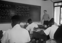 Screenshot from old video on education in colonial era at Achimota School