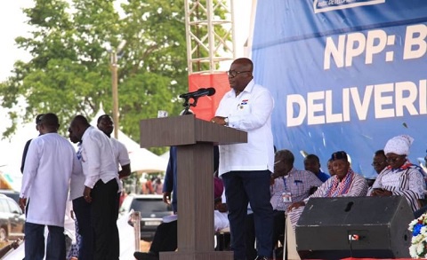 President Akufo-Addo speaking at the Delegates Conference