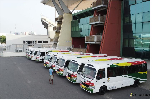 GFA donated nine buses to nine Division One League clubs in 2024