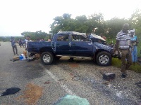 The accident occured on their way to Sunyani
