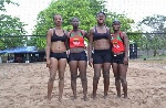 Ghana's female beach volleyball national team squad