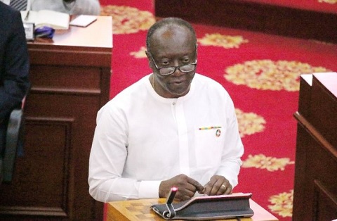 Finance Minister Ken Ofori-Atta presented the budget on the floor of parliament