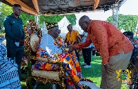President Akufo-Addo joined the Chiefs and people of the Anlo State at a grand durbar
