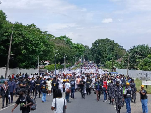 Catholic Archdiocese of Accra during the walk