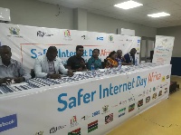 Some dignitaries of Child Online Africa during the launch of Safer Internet Day Africa