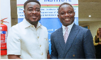Dr Sodzi Sodzi-Tettey is the CEO of NVI (Left) and Kwabena Mintah Akandoh, the Minister for Health