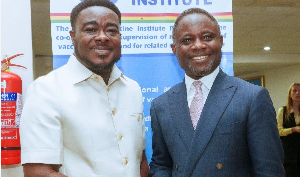 Dr Sodzi Sodzi-Tettey is the CEO of NVI (Left) and Kwabena Mintah Akandoh, the Minister for Health
