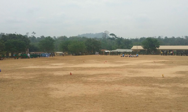 A wider view of the event grounds