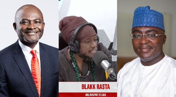 Blakk Rasta has endorsed Kennedy Agyapong over Bawumia