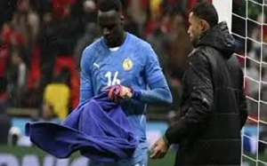 Goalkeeper Mendy's towel was involved in controversy at the AFCON final