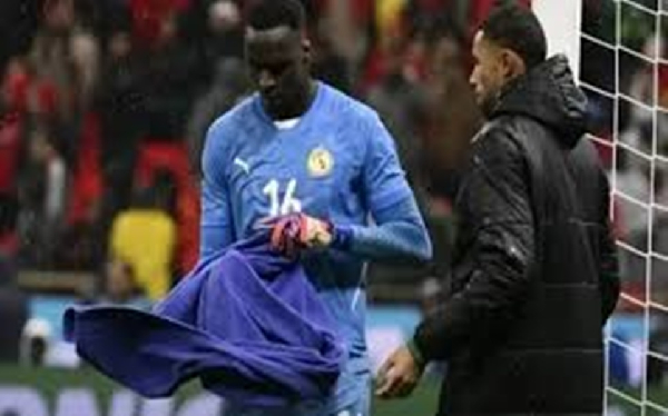 Goalkeeper Mendy's towel was involved in controversy at the AFCON final