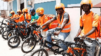 File photo of Jumia delivery workers