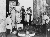 Ghana's first Prime Minister and later President, Osagyefo Dr Kwame Nkrumah