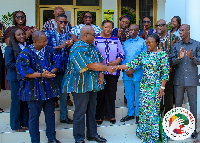 Dr Bampoe led some of his staff members to donate to Obuobia's GMTF