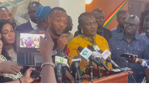The Minority caucus addressing the press