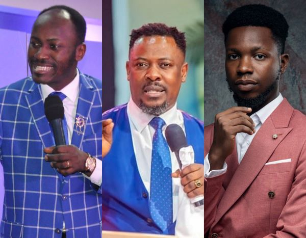 L-R: Apostle Suleiman, Nigel Gaisie and Victor Olodofin