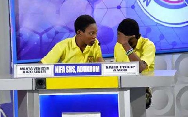 Nifa Senior High School has made it to thequarter finals of the National Science and Maths quiz