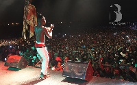 Stonebwoy on stage at his Peace Concert