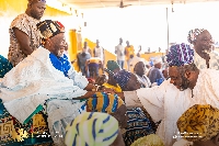 Yaa Naa Abubakari II overlord of Dagbon  and Mathew Opoku Prempeh Energy Minister