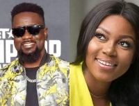 Sarkodie and Yvonne Nelson in a photo collage