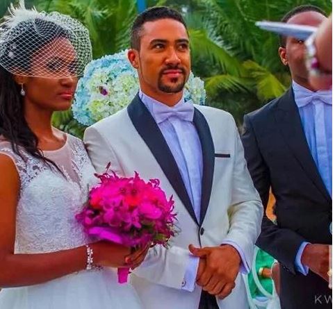 Actor, Majid Michel and wife