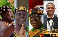 Techimanhene, Dormaahene, Asantehene and Nick Kofi Adjei Danso Abbeam