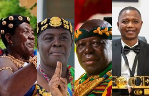 Techimanhene, Dormaahene, Asantehene and Nick Kofi Adjei Danso Abbeam