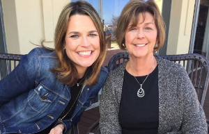 Nancy Guthrie, seen here with her daughter Savannah, at  her home earlier this year