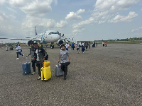 Zamalek arriving in Kumasi