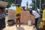 The borehole renovated by the parliamentary candidate